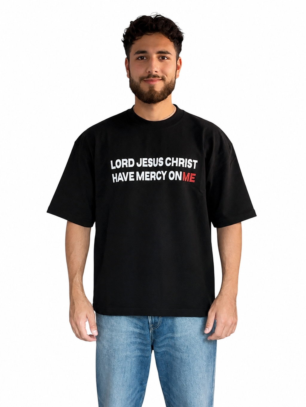 Jesus Prayer Shirt Schwarz