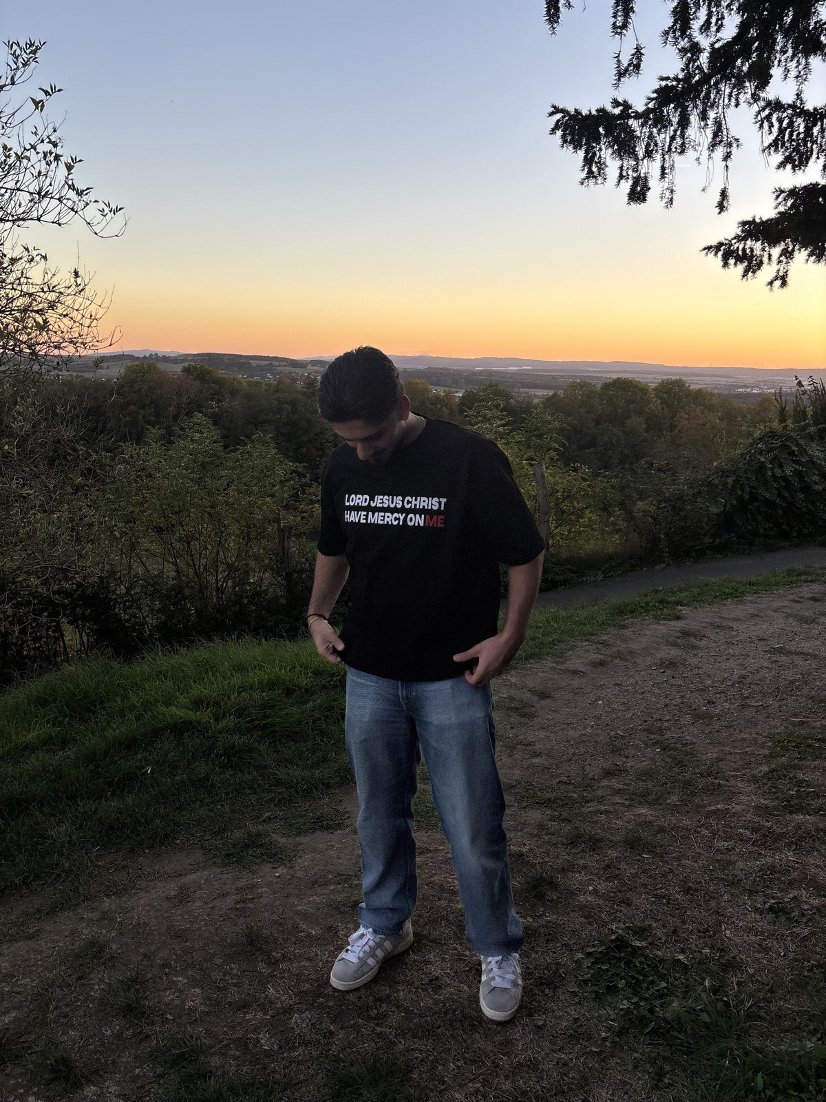 Jesus Prayer Shirt Black – Vorderseite