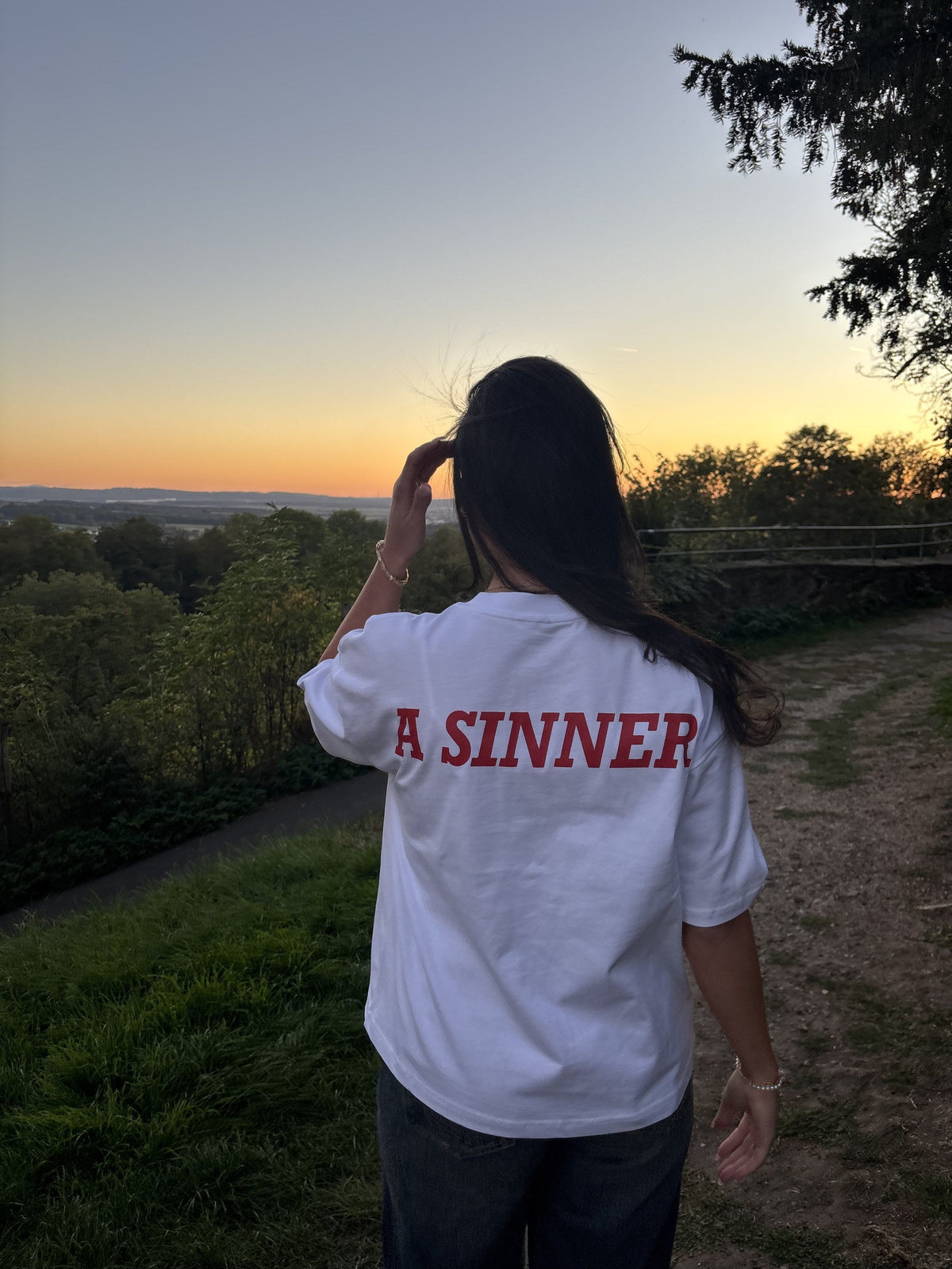 Jesus Prayer Shirt White – Rückseite